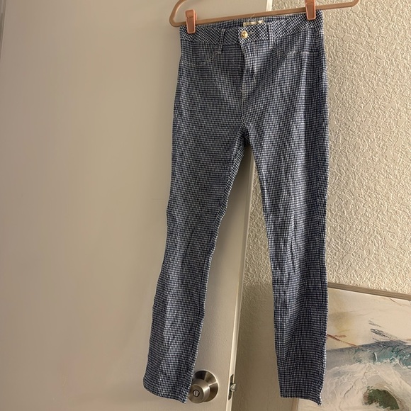 L’Agence Mandy high rise gingham cotton pants size 26 - Picture 3 of 5